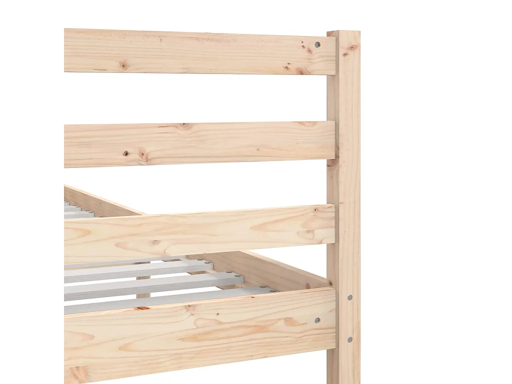 Lit simple | Lit adulte, enfant | Cadre de lit 120x190 cm Petit double Bois massif