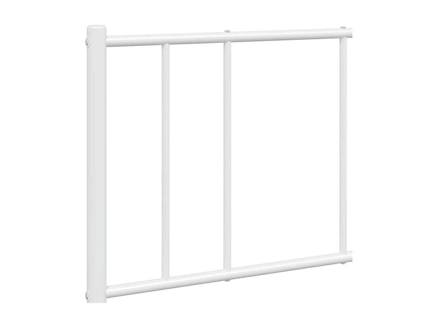 Lit double | Lit adulte | Cadre de lit métal et pied de lit blanc 140x200 cm