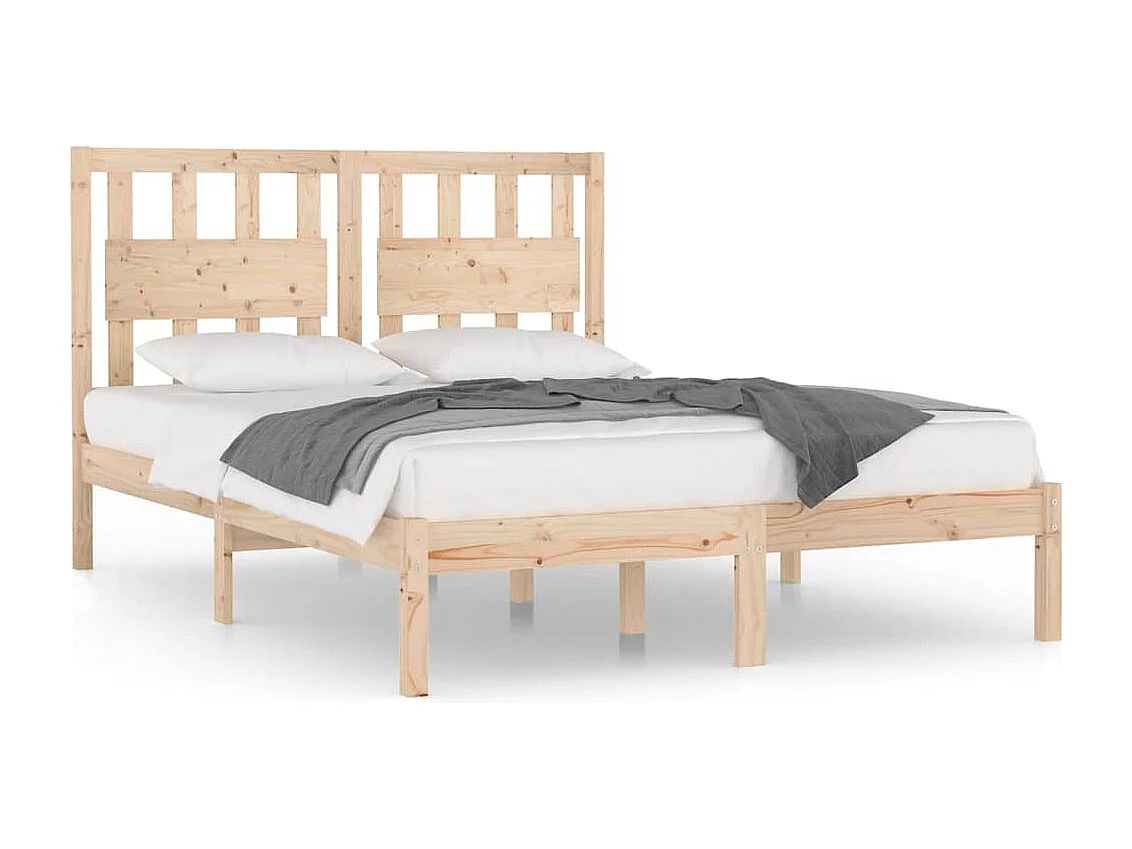 Lit simple | Lit adulte, enfant | Cadre de lit bois massif 120x190 cm