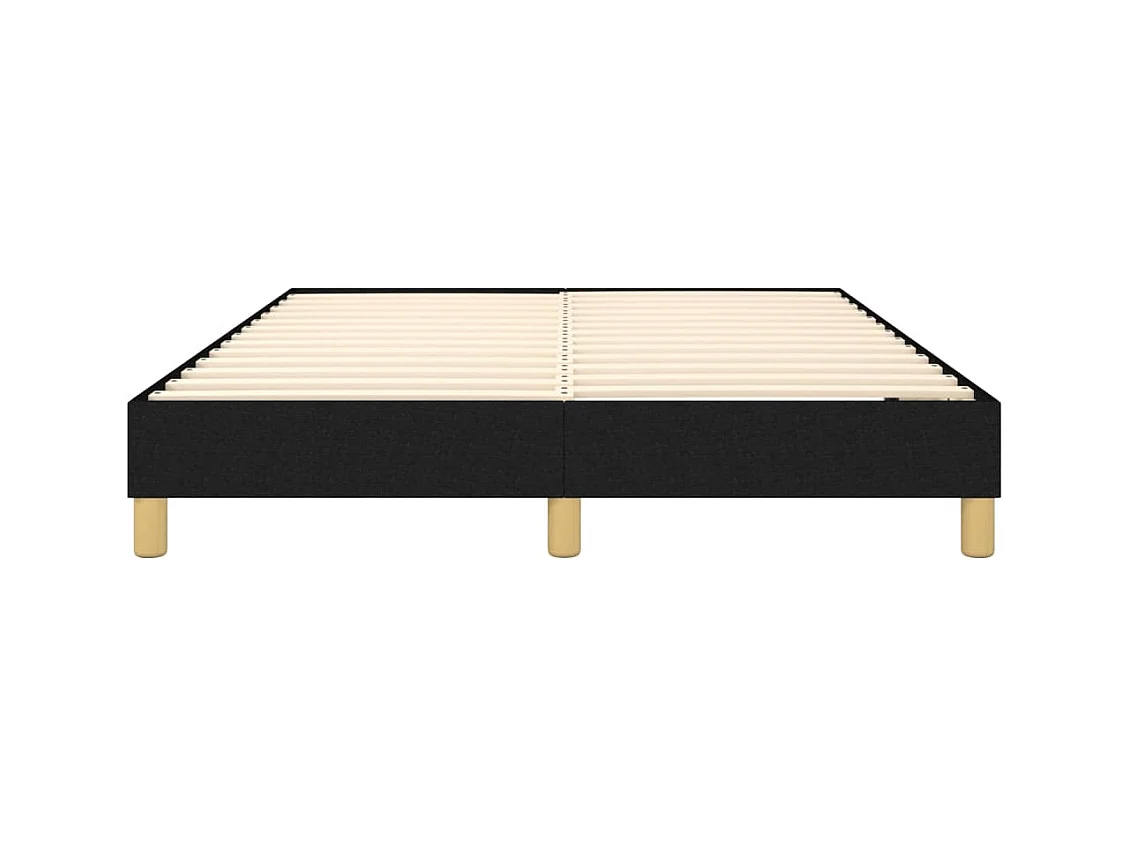 Lit double | Lit adulte | Cadre de lit noir 140x190 cm tissu