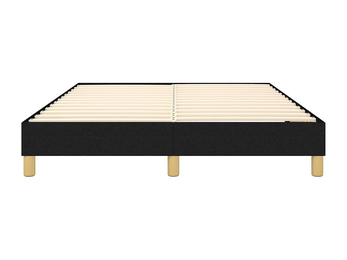 Lit double | Lit adulte | Cadre de lit noir 140x190 cm tissu