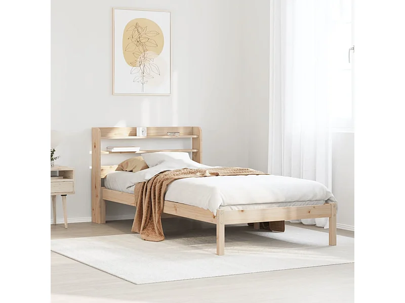 Lit simple | Lit adulte, enfant | Cadre de lit 100x200 cm bois massif de pin