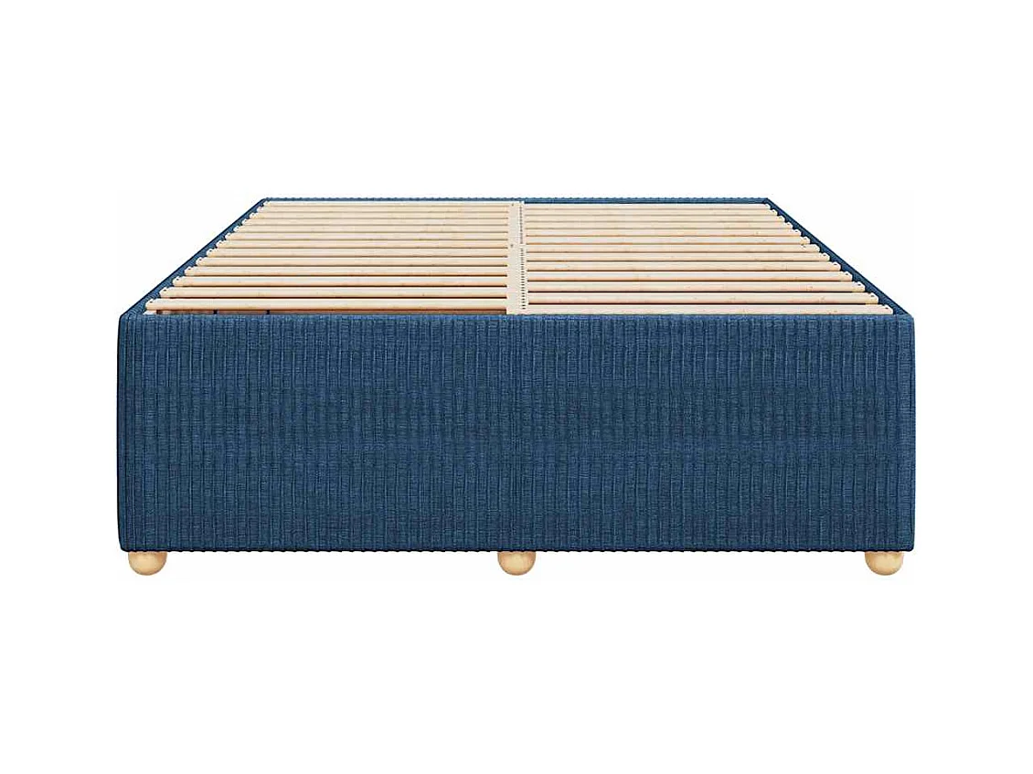 Lit double | Lit adulte | Cadre de lit bleu 160x200 cm tissu