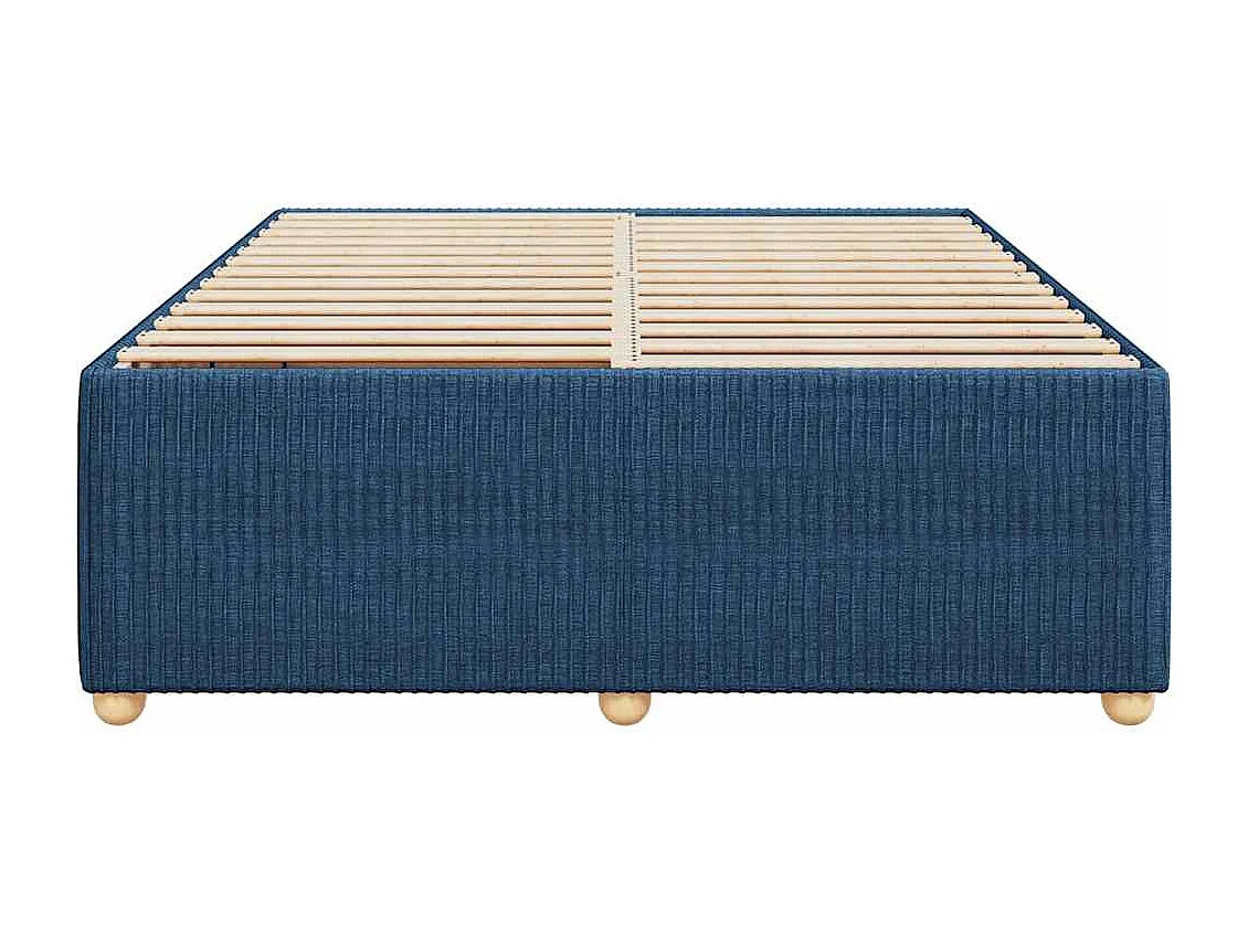 Lit double | Lit adulte | Cadre de lit bleu 160x200 cm tissu
