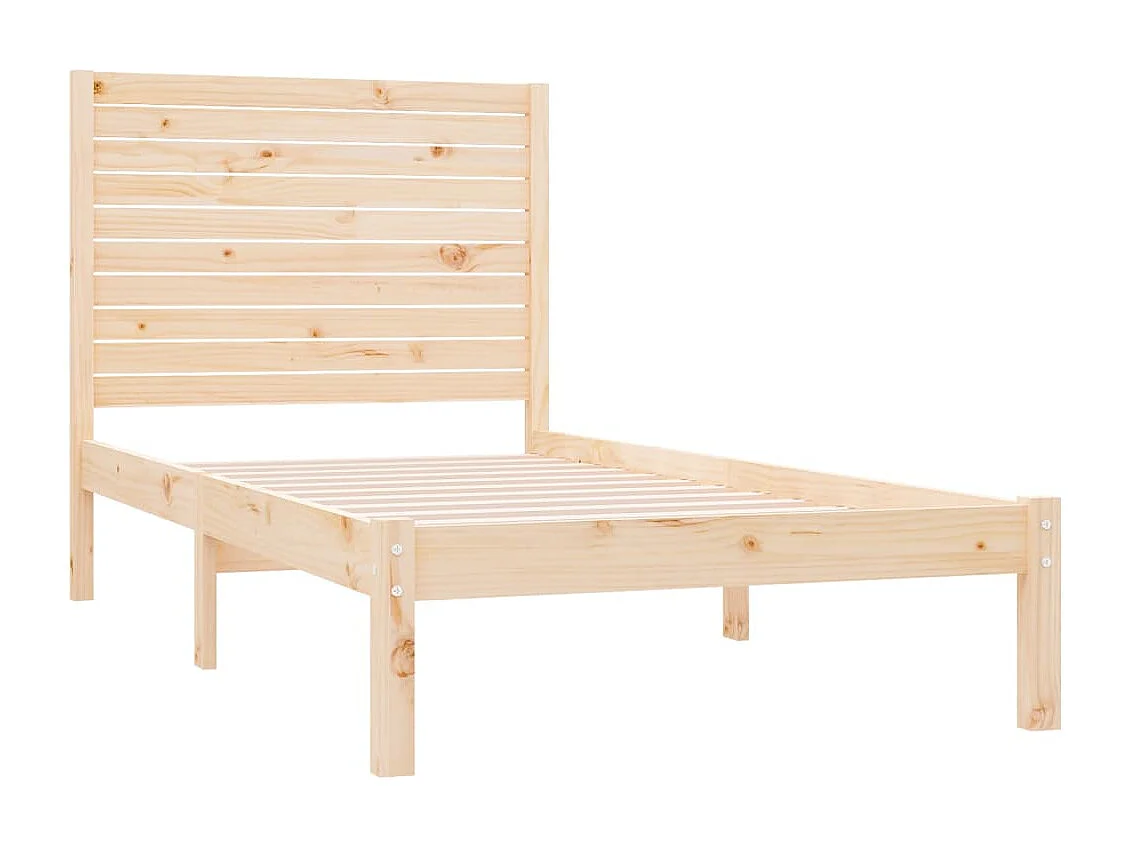 Lit simple | Lit adulte, enfant | Cadre de lit 90x200 cm bois massif