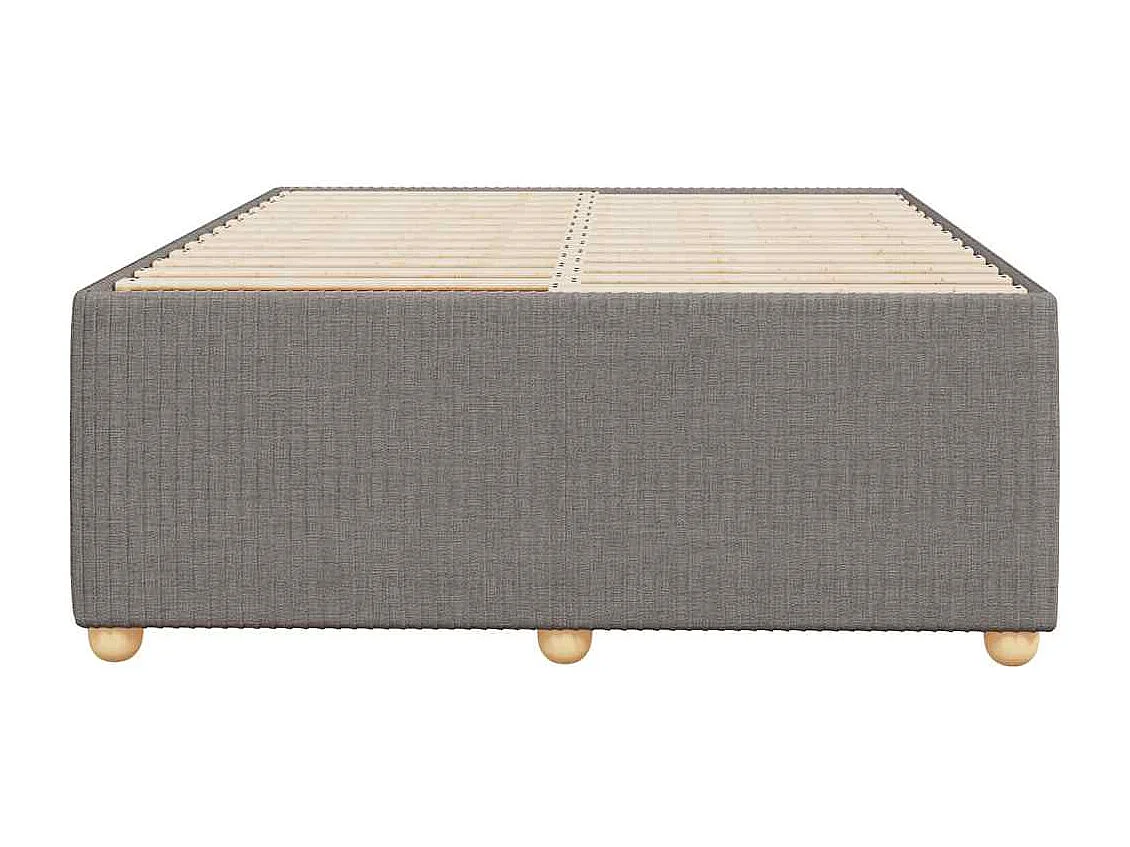 Lit simple | Lit adulte, enfant | Cadre de lit taupe 120x200 cm tissu