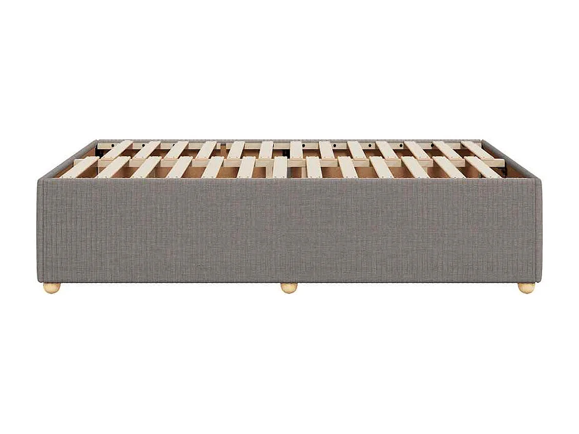 Lit simple | Lit adulte, enfant | Cadre de lit taupe 120x200 cm tissu