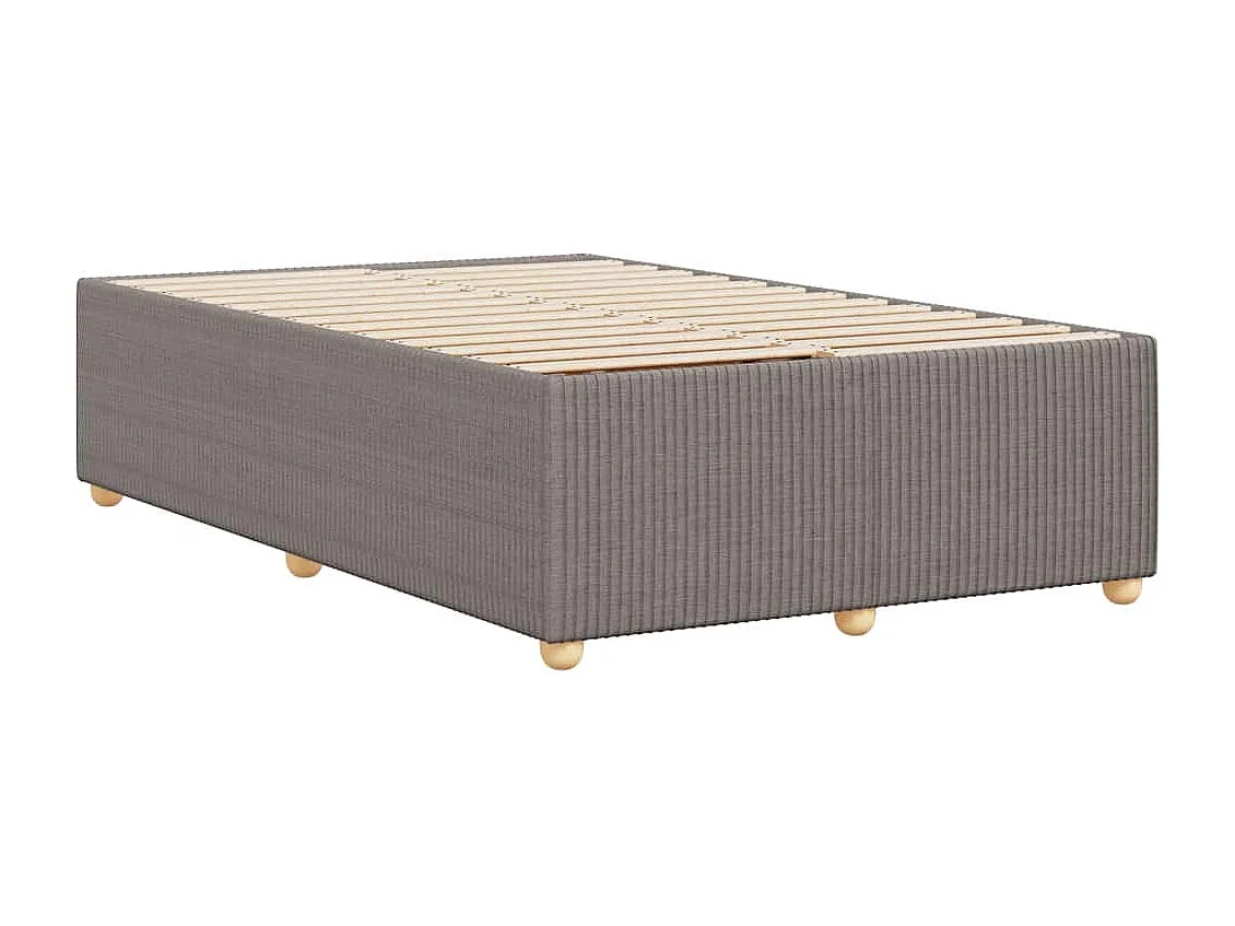Lit simple | Lit adulte, enfant | Cadre de lit taupe 120x200 cm tissu