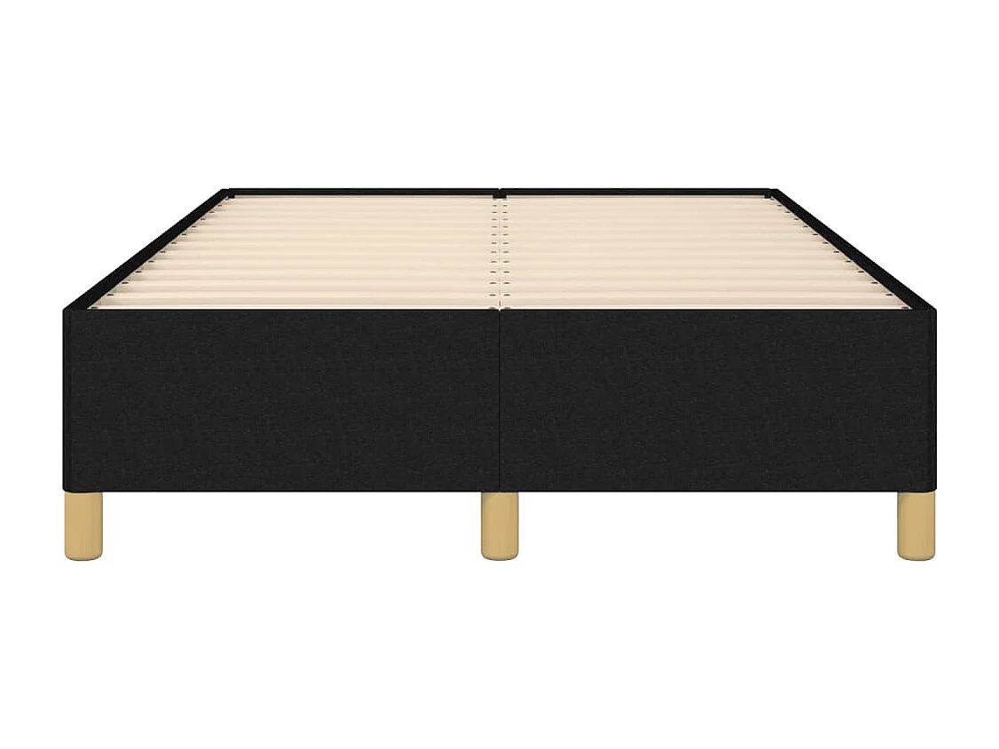 Lit simple | Lit adulte, enfant | Cadre de lit noir 120x200 cm tissu