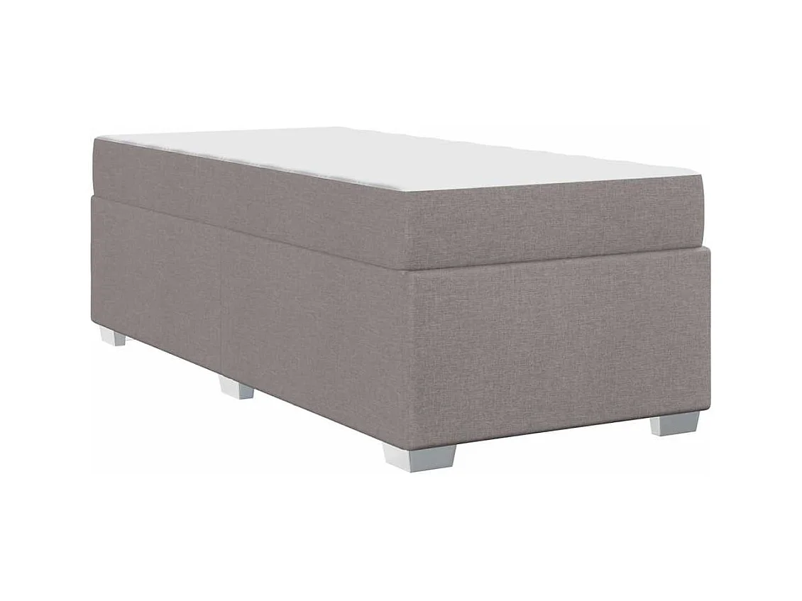 Lit simple | Lit adulte, enfant | Cadre de lit Taupe 80x200 cm tissu