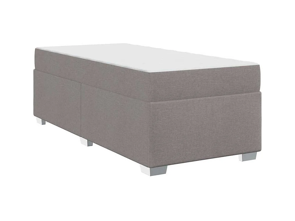 Lit simple | Lit adulte, enfant | Cadre de lit Taupe 80x200 cm tissu