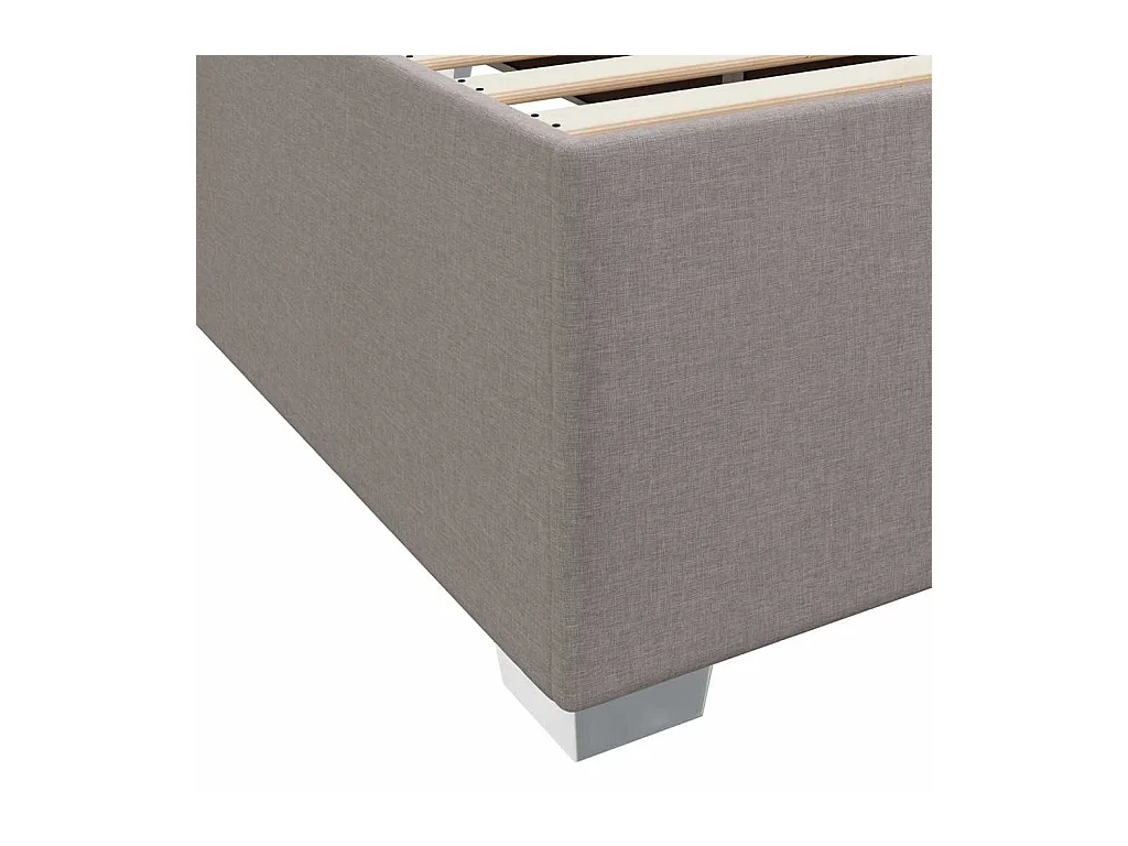 Lit simple | Lit adulte, enfant | Cadre de lit Taupe 80x200 cm tissu