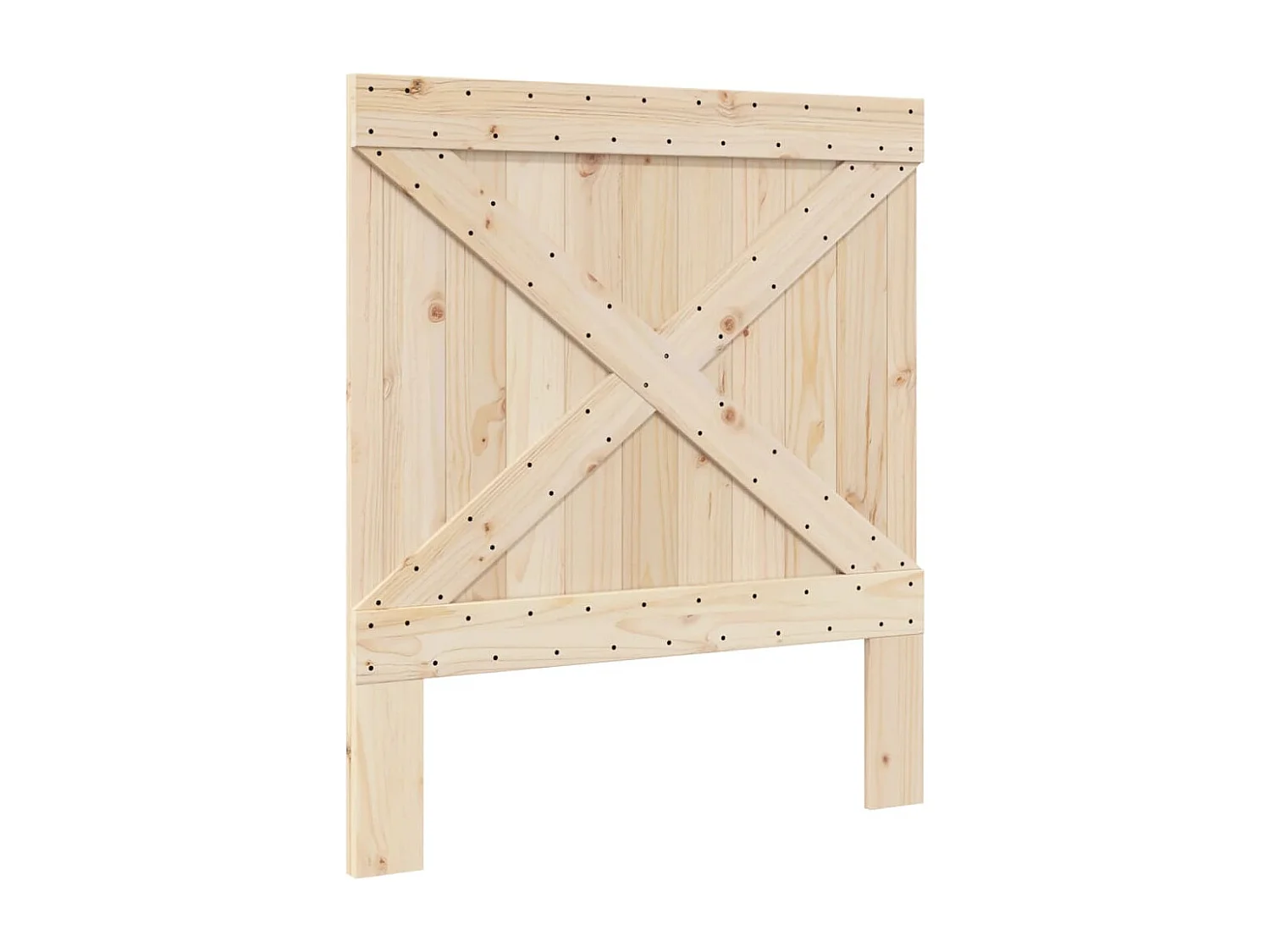 Lit simple | Lit adulte, enfant | Cadre de lit gris 90x200 cm bois de pin massif