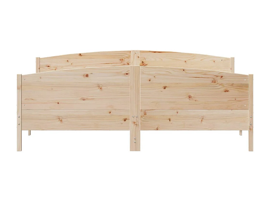 Lit double | Lit adulte | Cadre de lit 180x200 cm bois massif de pin