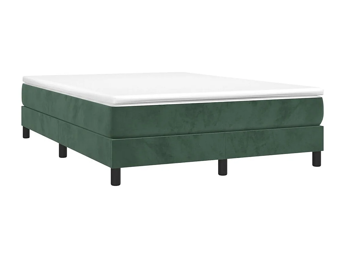Lit double | Lit adulte | Cadre de lit vert foncé 140x190 cm velours