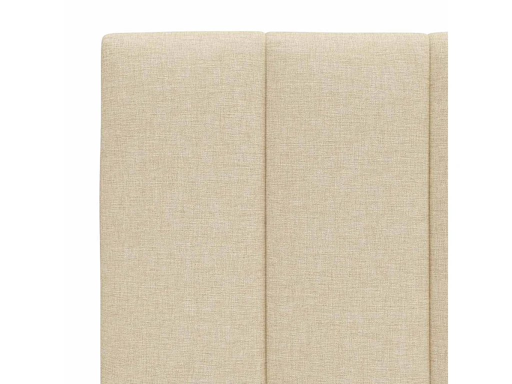 Lit simple | Lit adulte, enfant | Cadre de lit crème 90x200 cm tissu