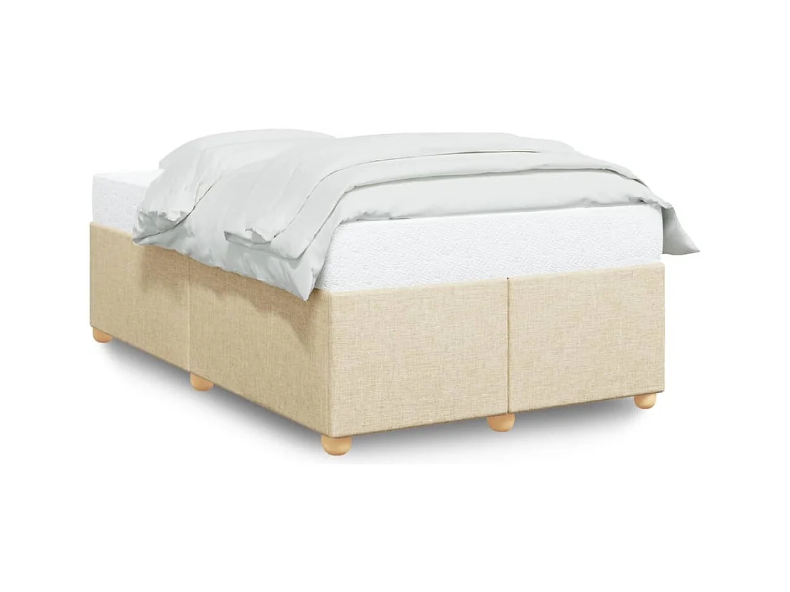 Letto per adulti | Letto singolo | Giroletto senza Materasso Crema 120x200 cm Tessuto