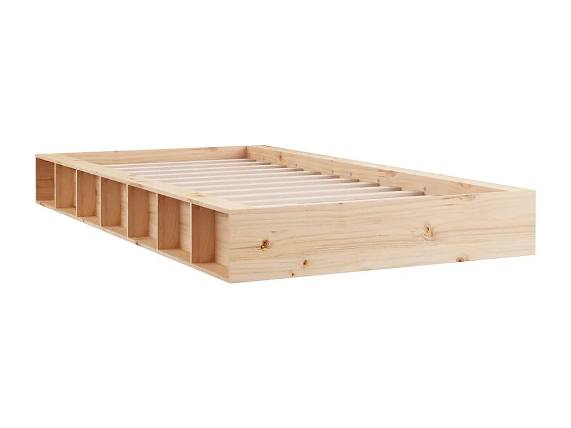 Lit simple | Lit adulte, enfant | Cadre de lit 120x190 cm Petit double Bois massif
