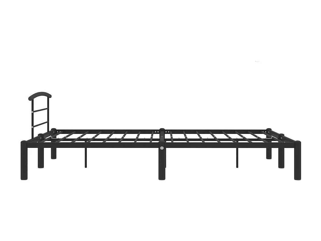 Lit double | Lit adulte | Cadre de lit noir métal 160x200 cm