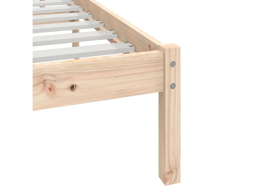 Lit double | Lit adulte | Cadre de lit 135x190 cm bois de pin massif