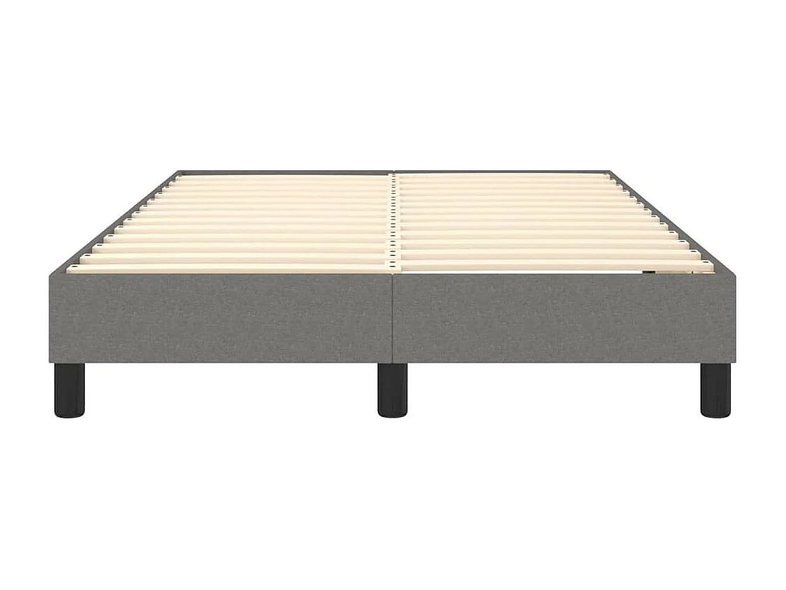 Lit simple | Lit adulte, enfant | Cadre de lit gris foncé 120x200 cm tissu