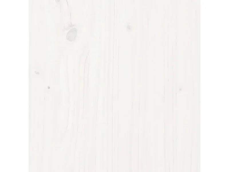 Lit double | Lit adulte | Cadre de lit blanc bois massif 135x190 cm