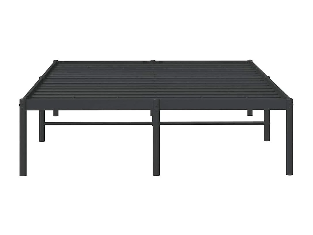 Lit double | Lit adulte | Cadre de lit métal noir 135x190 cm