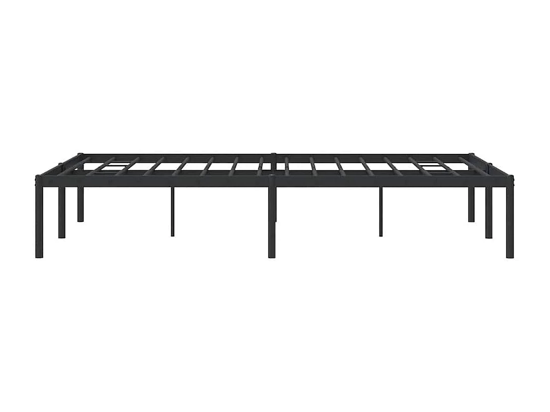 Lit double | Lit adulte | Cadre de lit métal noir 135x190 cm