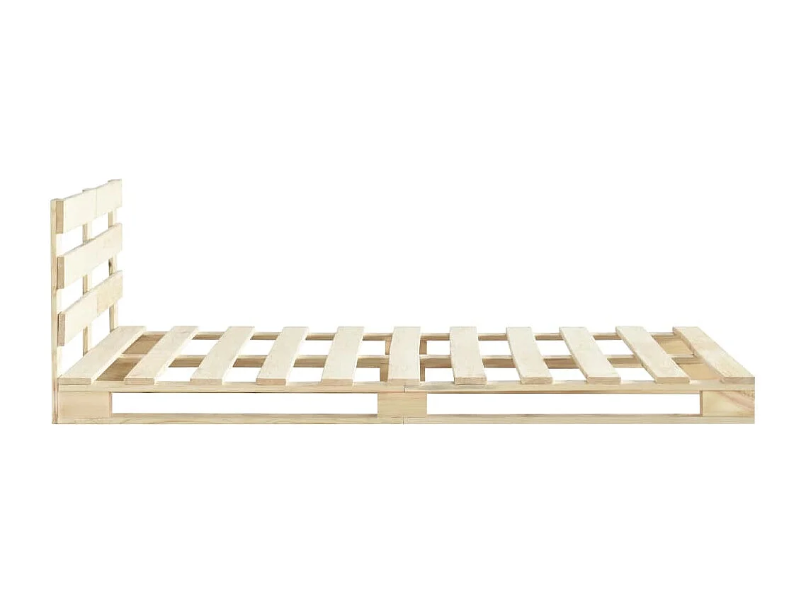 Lit simple | Lit adulte, enfant | Cadre de lit de palette bois pin massif 120x200 cm