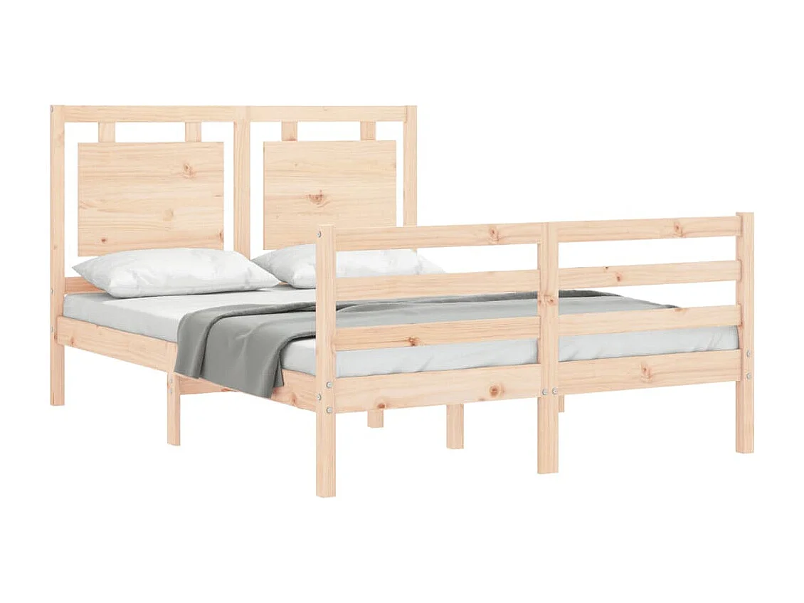 Lit simple | Lit adulte, enfant | Cadre de lit bois massif 120x190 cm
