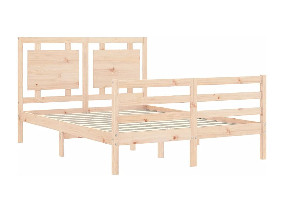 Lit simple | Lit adulte, enfant | Cadre de lit bois massif 120x190 cm