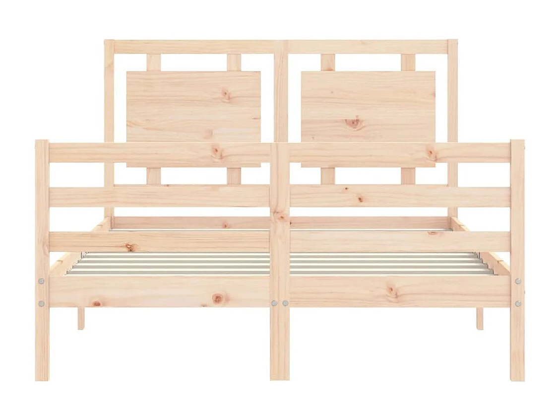 Lit simple | Lit adulte, enfant | Cadre de lit bois massif 120x190 cm