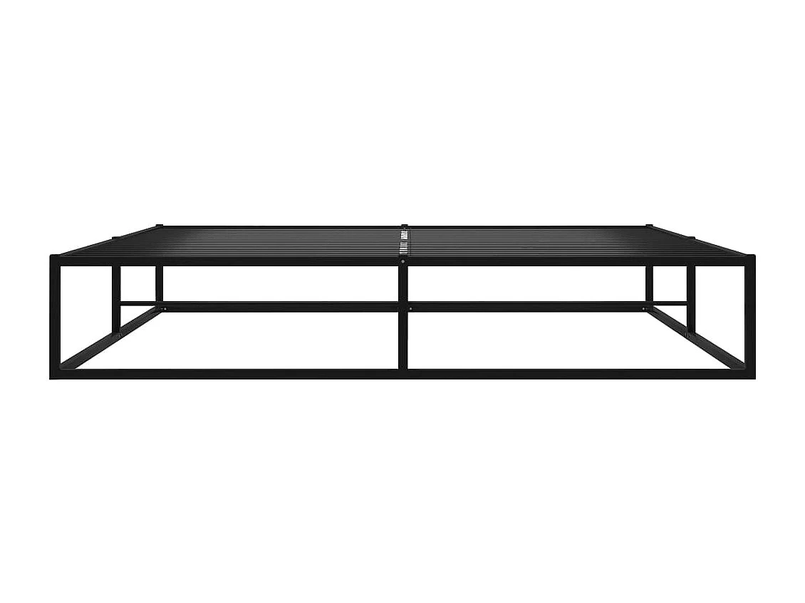 Lit double | Lit adulte | Cadre de lit noir métal 160x200 cm
