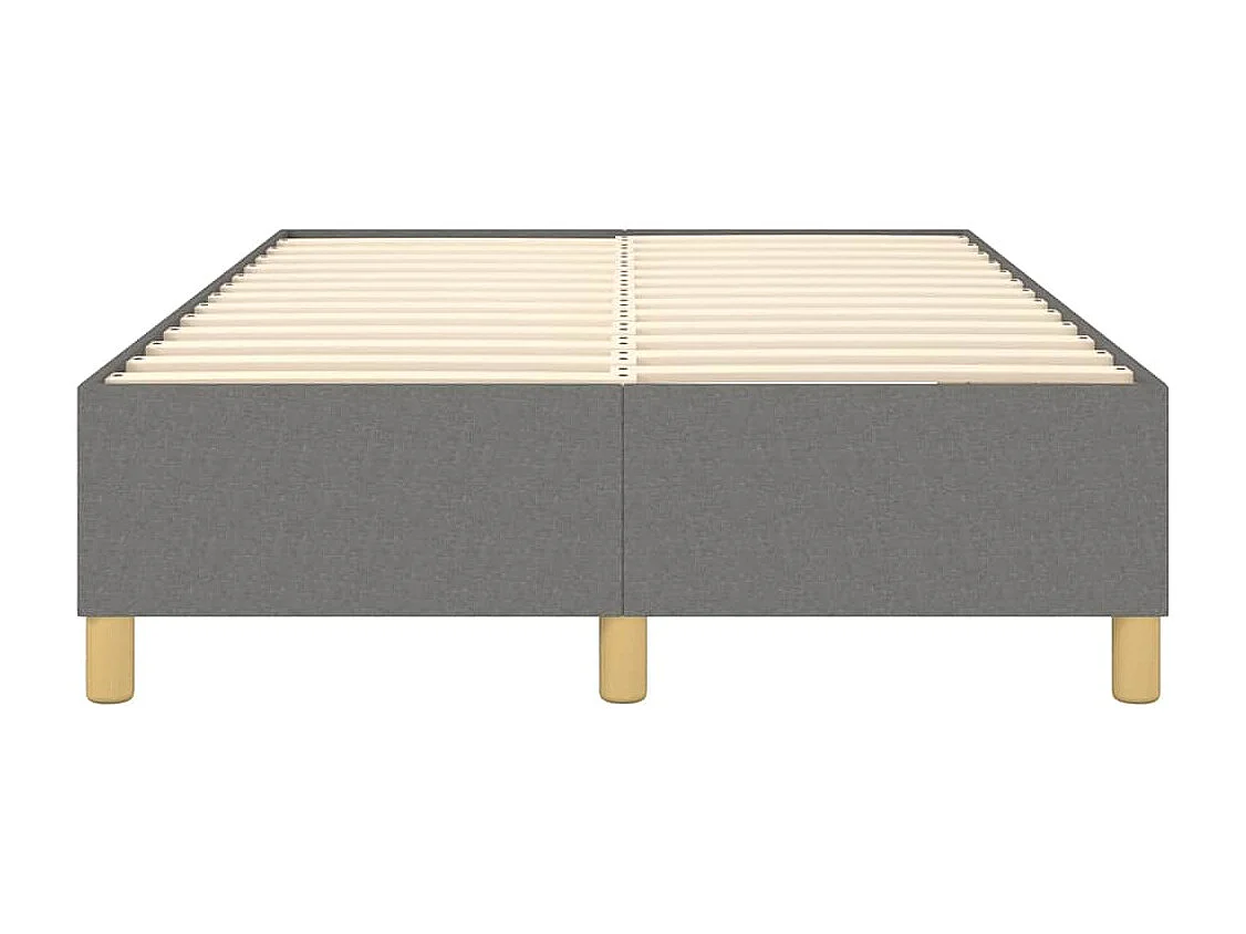 Lit simple | Lit adulte, enfant | Cadre de lit gris foncé 120x200 cm tissu