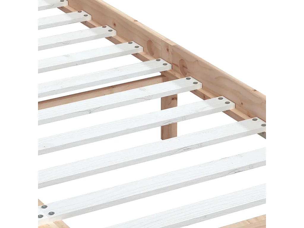 Lit double | Lit adulte | Cadre de lit bois massif 135x190 cm