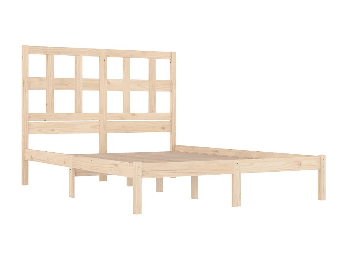 Lit double | Lit adulte | Cadre de lit 200x200 cm bois massif de pin
