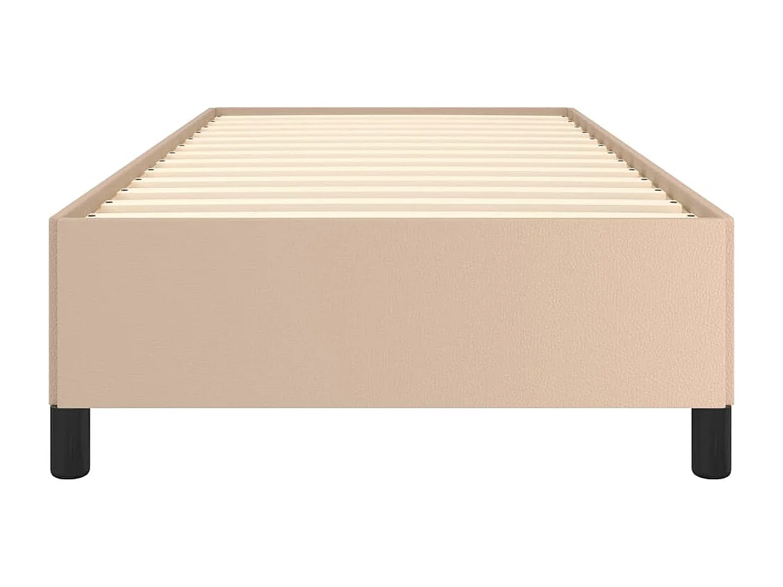 Lit simple | Lit adulte, enfant | Cadre de lit cappuccino 90x200 cm similicuir