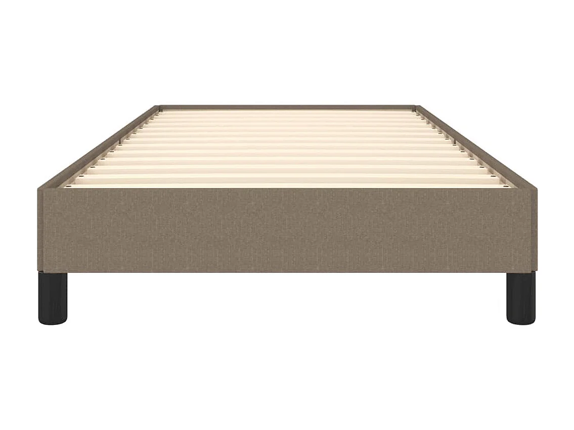 Lit simple | Lit adulte, enfant | Cadre de lit taupe 100x200 cm tissu
