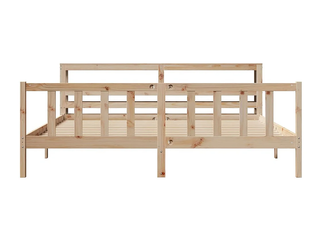 Lit double | Lit adulte | Cadre de lit 180x200 cm bois massif de pin