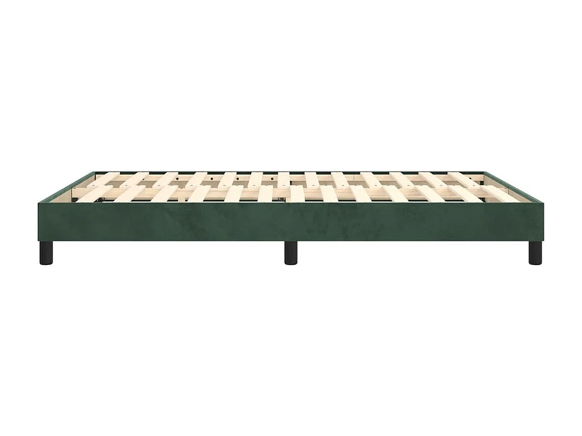 Lit double | Lit adulte | Cadre de lit vert foncé 140x200 cm velours