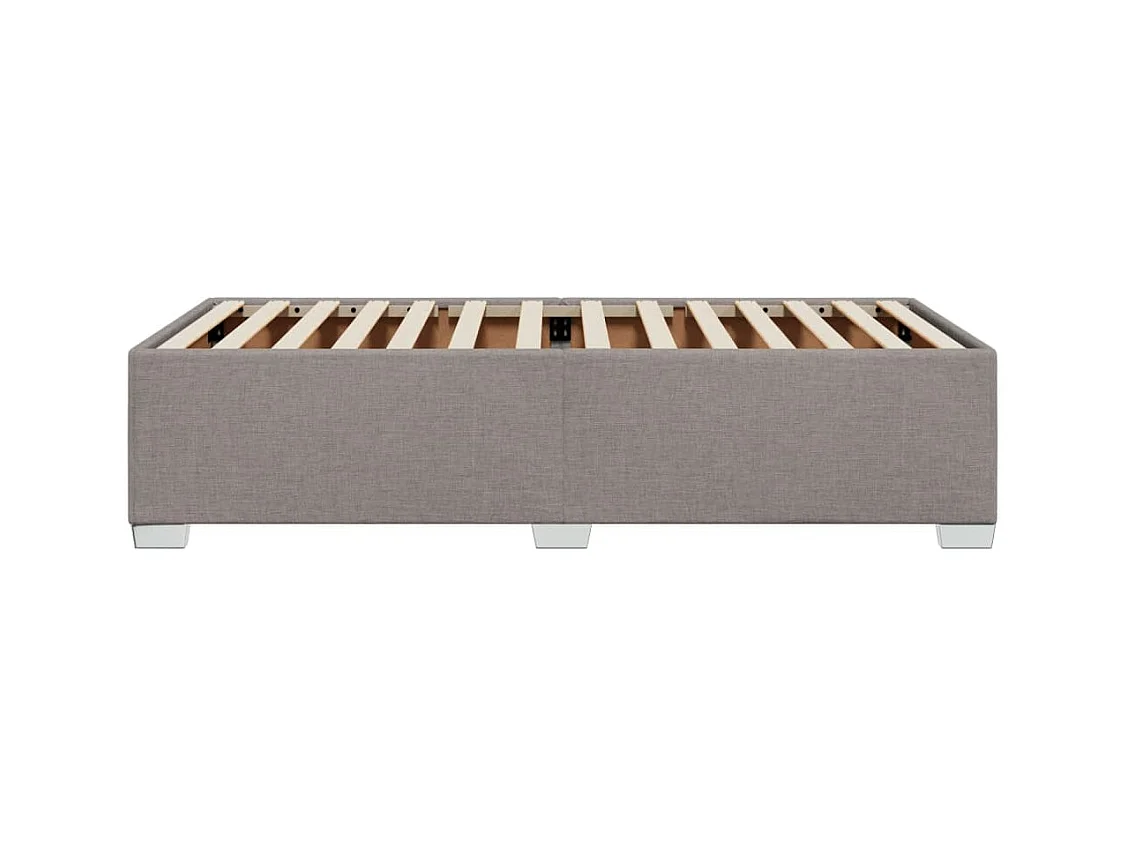 Lit simple | Lit adulte, enfant | Cadre de lit taupe 100x200 cm tissu