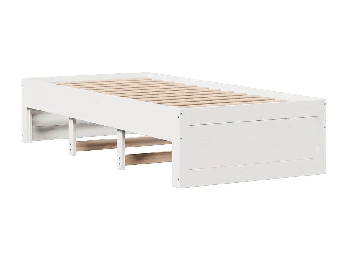 Lit simple | Lit adulte, enfant | Cadre de lit avec tiroirs 90x200 cm bois de pin