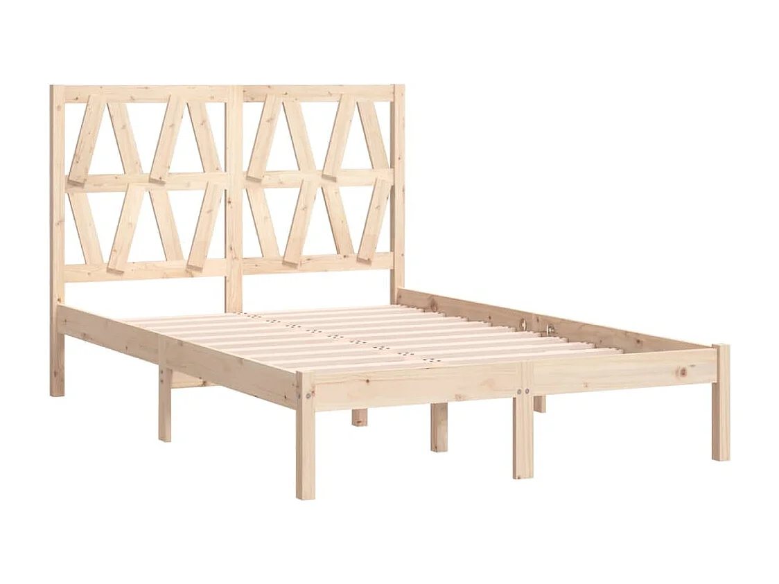 Lit double | Lit adulte | Cadre de lit bois massif 135x190 cm