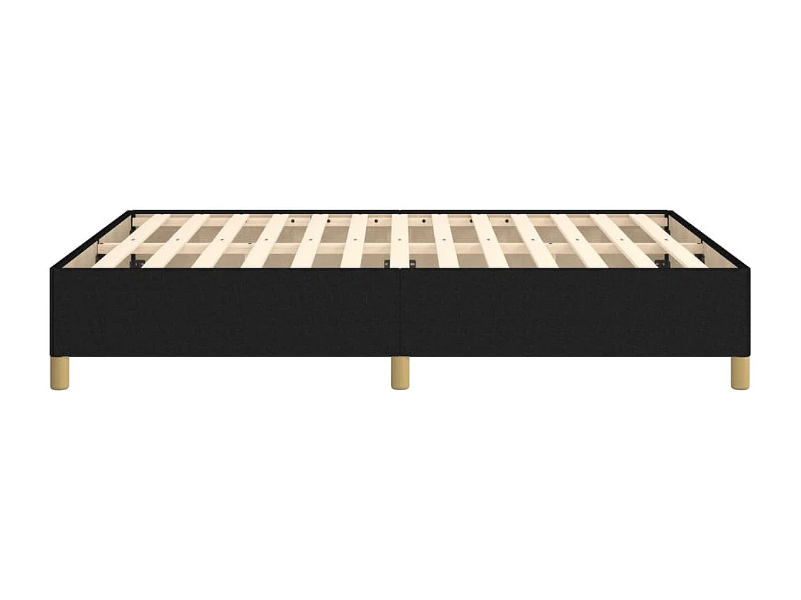 Lit double | Lit adulte | Cadre de lit noir 140x200 cm tissu
