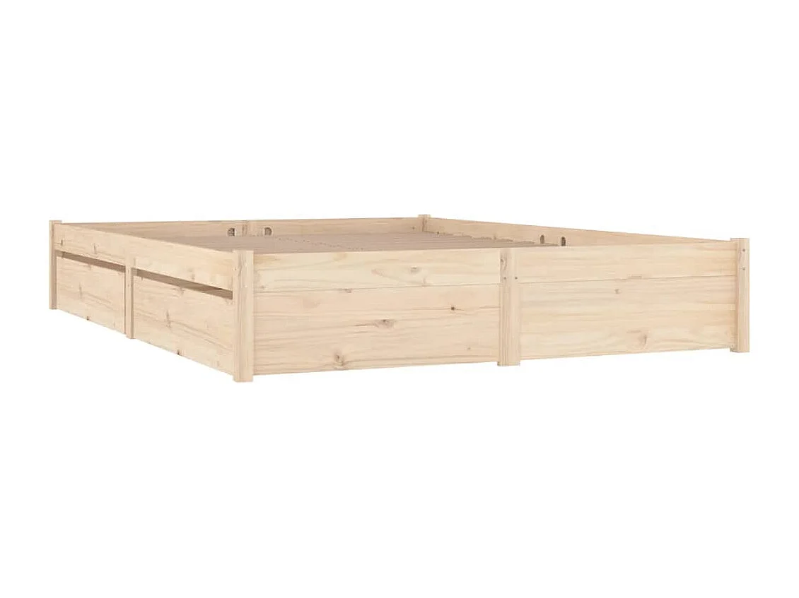 Lit double | Lit adulte | Cadre de lit avec tiroirs 150x200 cm