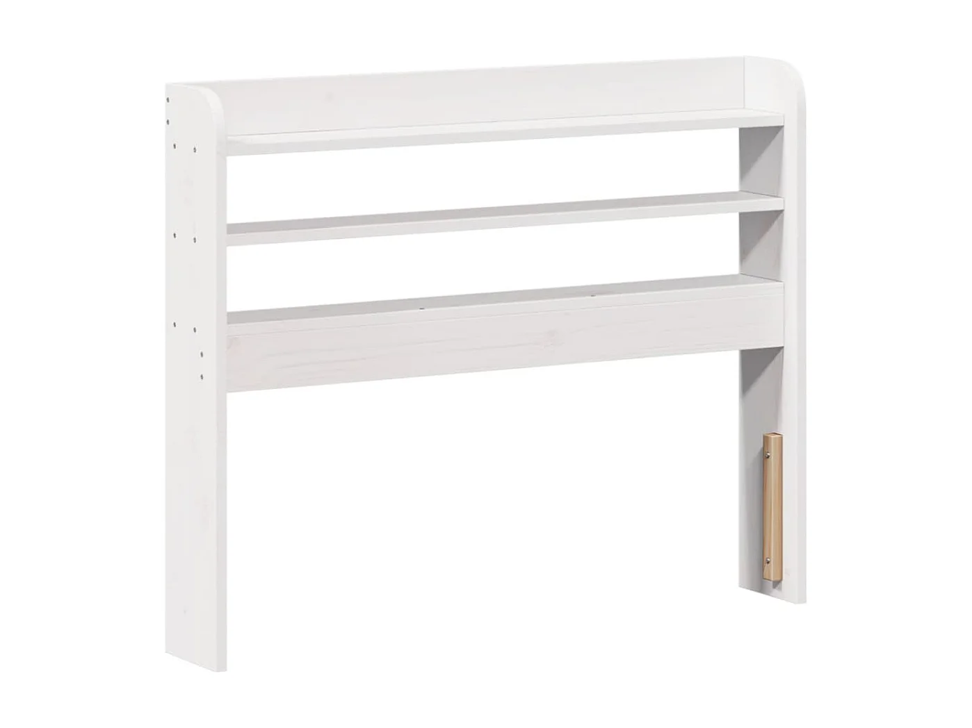 Letto per adulti | Letto singolo | Giroletto senza Materasso Bianco 100x200 cm Legno Massello Pino