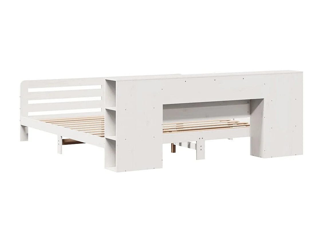 Letto per adulti | Letto matrimoniale | Giroletto senza Materasso Bianco 180x200 cm Legno Massello Pino