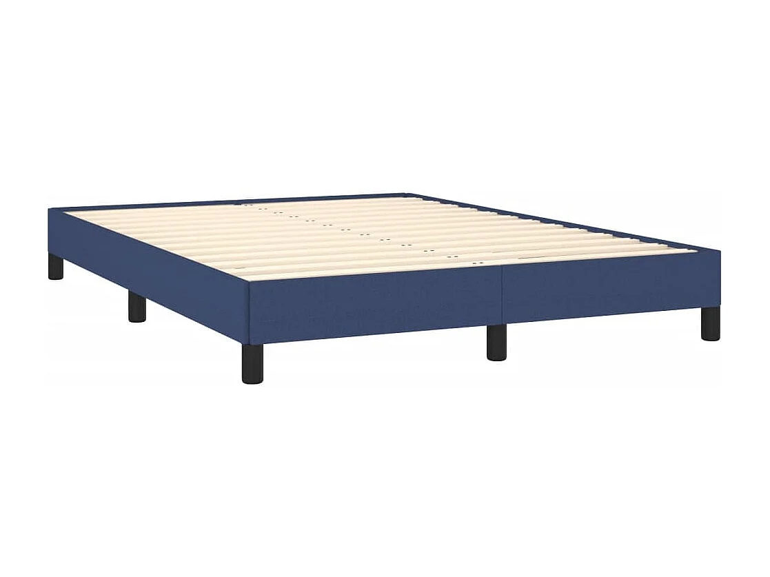 Lit double | Lit adulte | Cadre de lit bleu 140x190 cm tissu