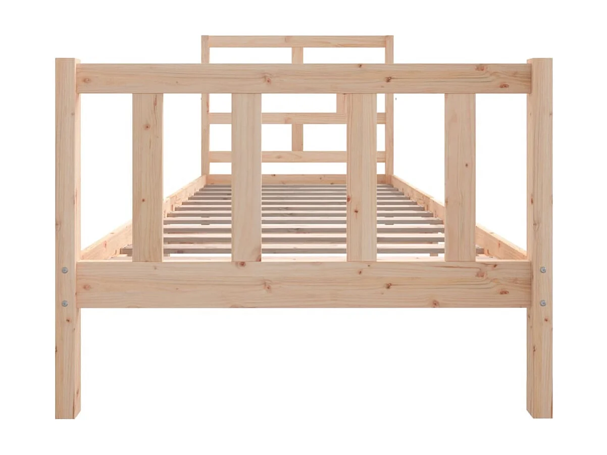 Lit simple | Lit adulte, enfant | Cadre de lit bois de pin massif 90x190 cm