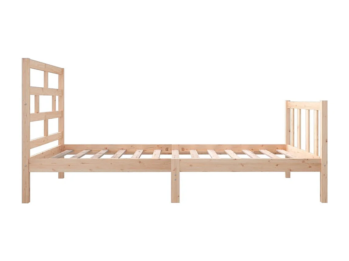 Lit simple | Lit adulte, enfant | Cadre de lit bois de pin massif 90x190 cm